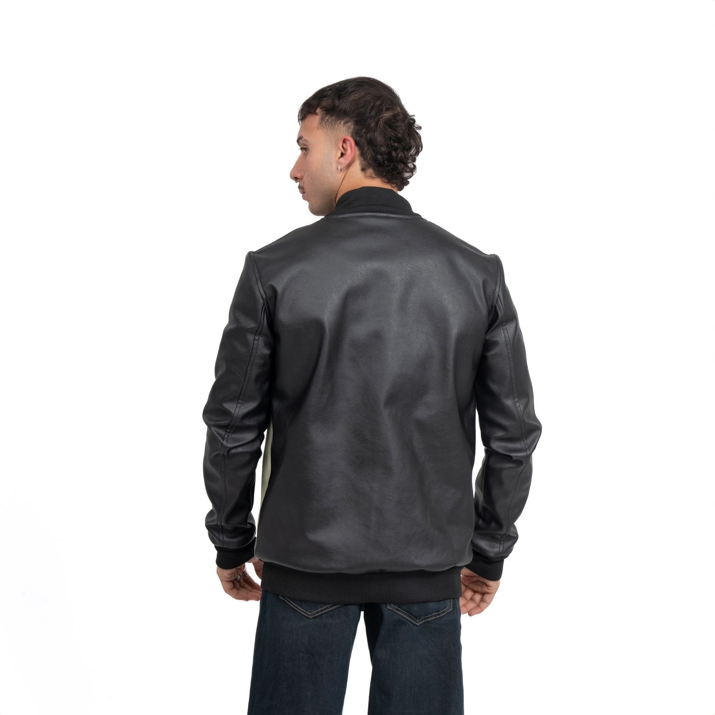 Carnel Mint Frost Leather Jacket