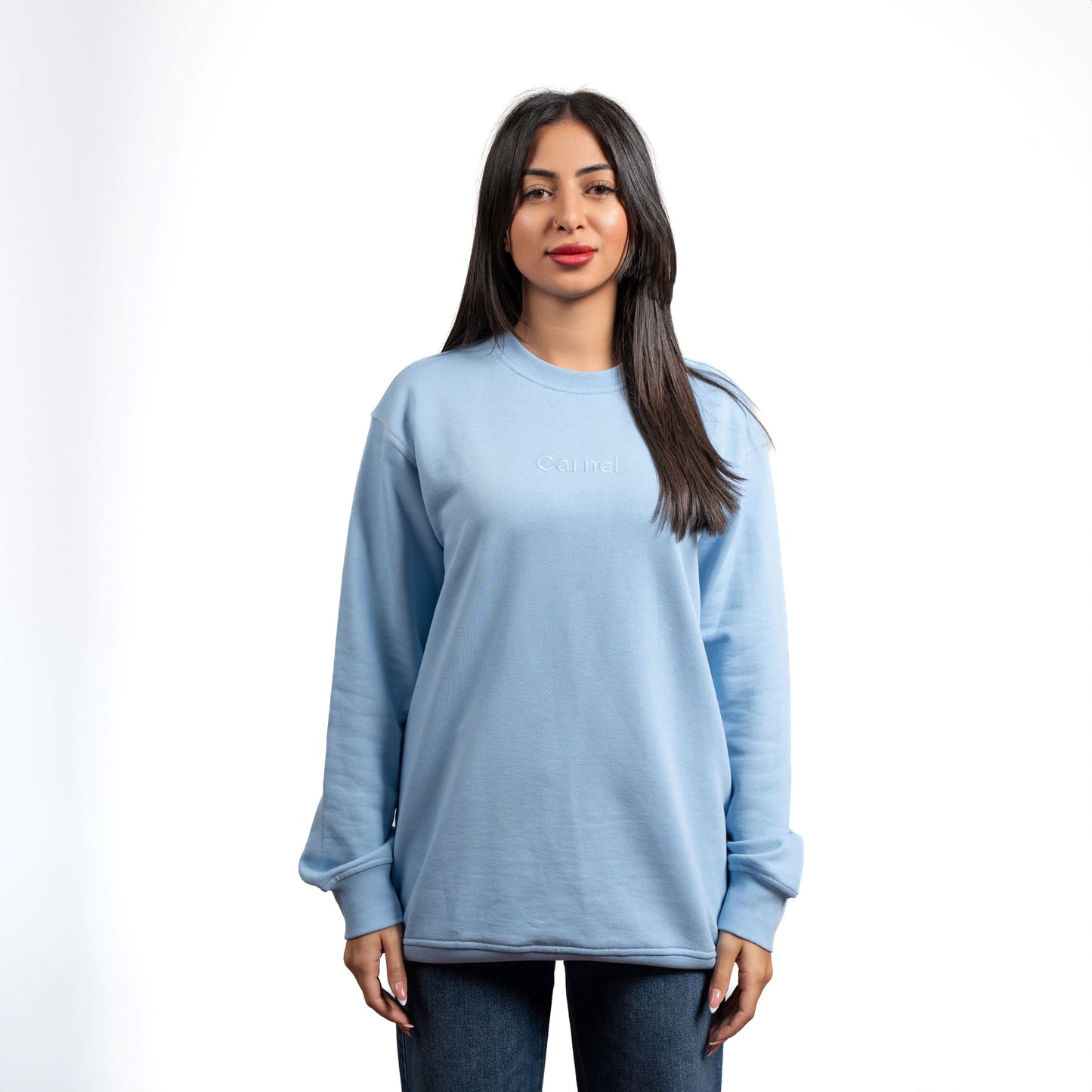 Carnel Azure Artistry Crewneck